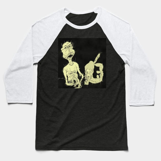 surreal and absurd line Baseball T-Shirt by omfardo